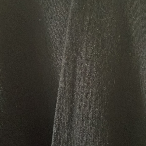 Black sweater mens v neck lambswool - Picture 2 of 7